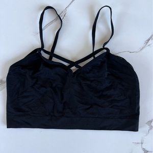 Black bralette / bandeau one size